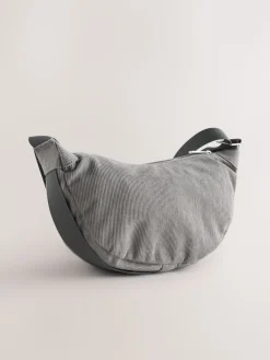 Grijs - Cord Effect Sling Bag*Next