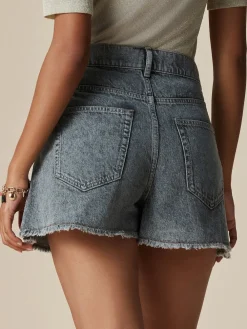 Grijs - Denim Cargo Pocket Shorts*Next Discount