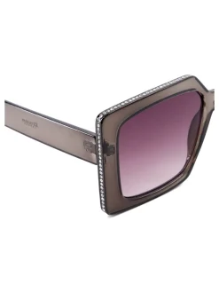 - Glitzy Diamanté Rectangular Sunglasses*Dune London