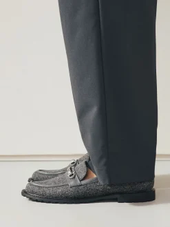 Grijs - Forever Comfort® Trim Hardware Round Toe Loafers*Next Clearance