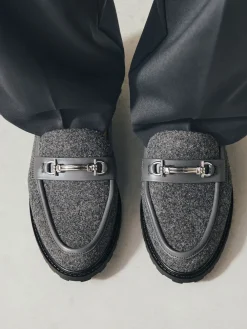 Grijs - Forever Comfort® Trim Hardware Round Toe Loafers*Next Clearance