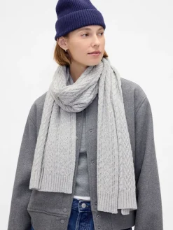 - CashSoft Cable Knit Scarf*Gap Clearance