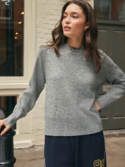 - Gebreide trui met ronde hals van wol*Next Clearance