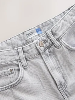 Grijs - Jeans met wijde pijpen*Next