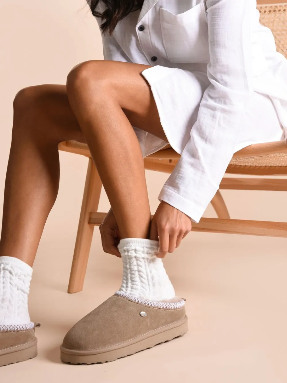 - - Erin damespantoffels van schapenvacht*Just Sheepskin Online