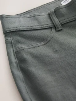 Grijs - Lange jersey denim leggings*Next Hot