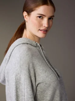 Grijs - Maternity Knitted Hoodie*Next