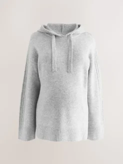 Grijs - Maternity Knitted Hoodie*Next