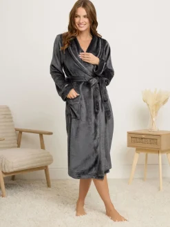 - Ribbon Shawl Collar Robe*M&Co Clearance