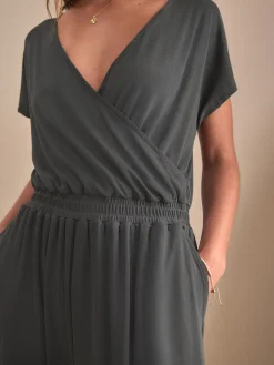 Grijs - Modal jumpsuit zandwassing*Next Clearance