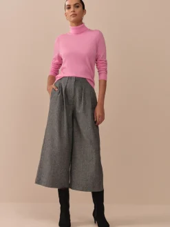 - N. Premium visgraat culottes met wol*Next New