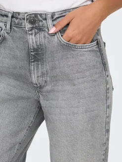 - - Jeans met hoge taille en wijde pijpen van 100% katoen*ONLY Hot