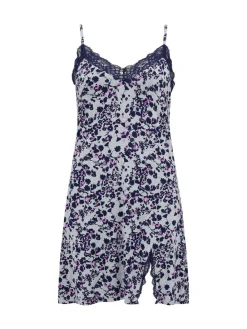 - - Sofa Loves Lace - Zachte jersey slipdress met split en verborgen ondersteuning*Pour Moi Hot