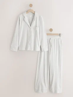 - Pyjama met knopen en jerseystof*Next