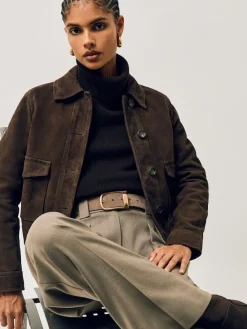 - Iyla leren riem met halve gesp*Reiss Online