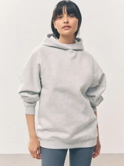 - Relaxte pasvorm zware lange hoodie*Next Discount