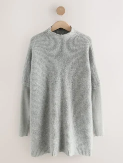 - Ribbed Mock Layer Poncho*Next Sale