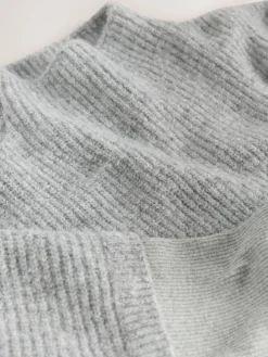 - Ribbed Mock Layer Poncho*Next Sale