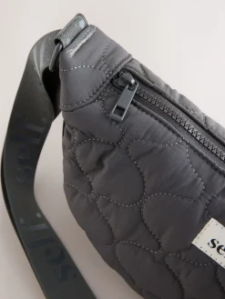 Grijs - Self. Nylon schoudertas*Next Sale