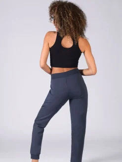 Grijs - Skinny joggingbroek met ananasprint en rits*Pineapple Hot