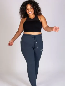 Grijs - Skinny joggingbroek met ananasprint en rits*Pineapple Hot