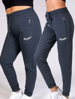 Grijs - Skinny joggingbroek met ananasprint en rits*Pineapple Hot