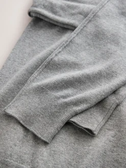 Grijs - Soft Touch Ronde hals Katoen Rijke Trui*Next Hot