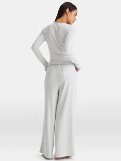 - Sleep Lounge Henley Long Sleeve Pyjama Top*TALA Online