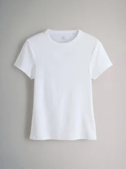 Grijs - 5 Pack Korte Mouw Geribd T-shirt*The Set Online