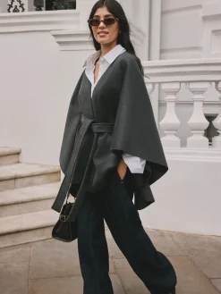 - Wrap Front Cape Poncho*Next Sale