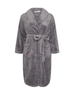 - Fluffy Shawl Collar Robe*Yours Curve Online