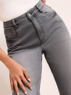 Grijs denim - X Lucy Mecklenburgh alledaagse jeans met wijde pijpen*Friends Like These Online