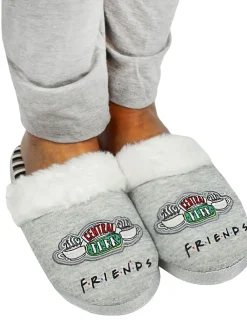 Grijs Friends - winterse pantoffelmuiltjes voor dames*Vanilla Underground