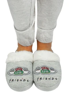 Grijs Friends - winterse pantoffelmuiltjes voor dames*Vanilla Underground