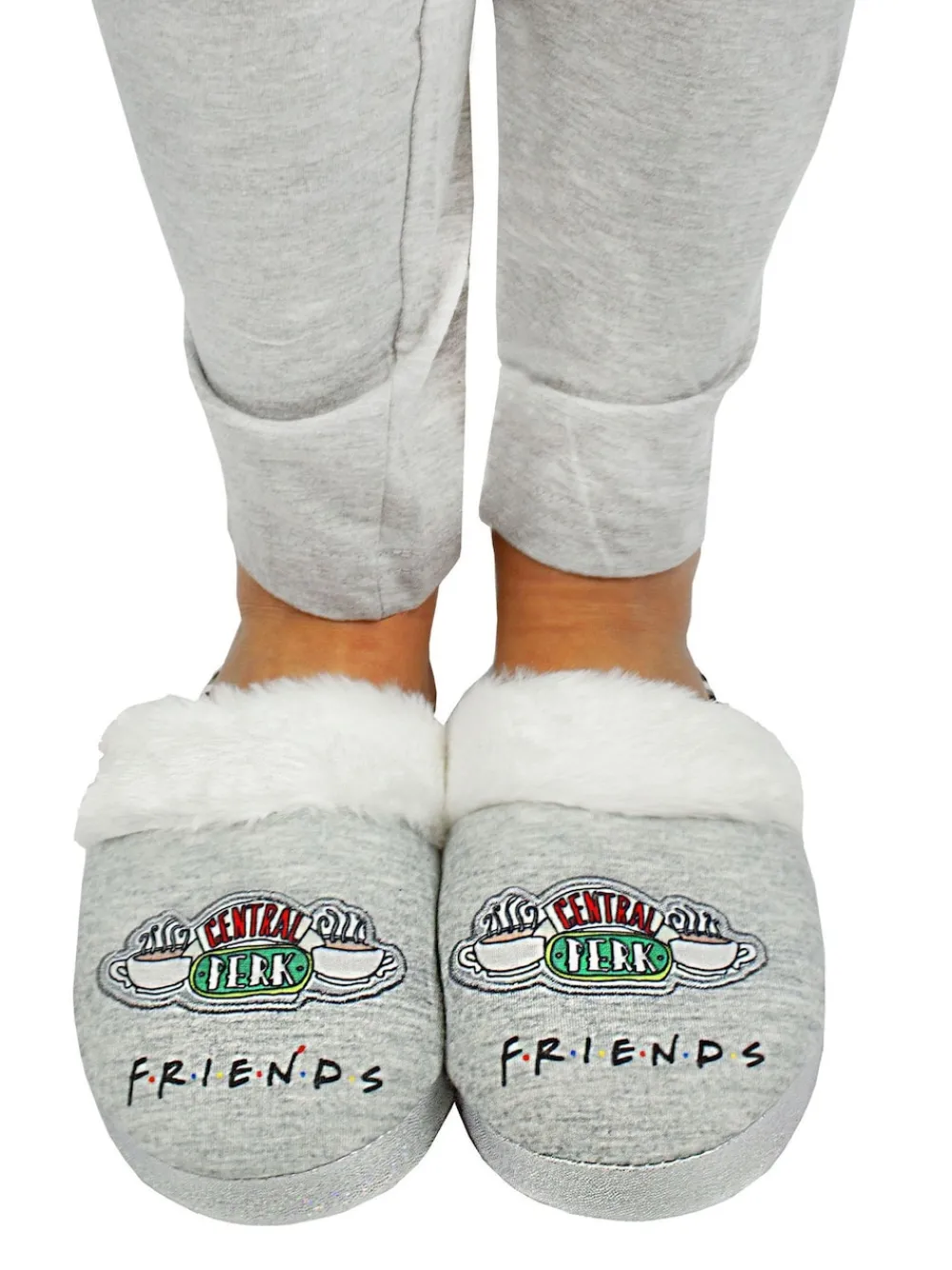 Grijs Friends - winterse pantoffelmuiltjes voor dames*Vanilla Underground