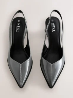 - Forever Comfort® Pointed Toe Slingback Block Heels*Next Clearance