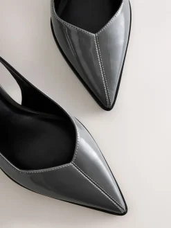 - Forever Comfort® Pointed Toe Slingback Block Heels*Next Clearance