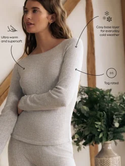 - Thermal Maximum Warmth Cosy Pointelle Long Sleeved Top*Next