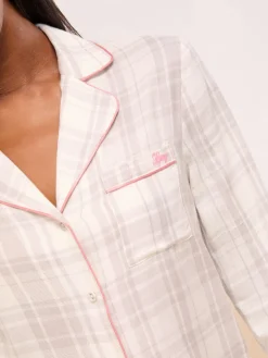 - - Geweven pyjamaset met lange mouwen*Lipsy New