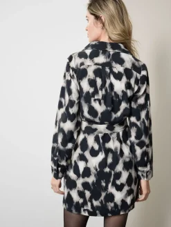 - Mini Long Sleeve Tie Waist Shirt Dress*Next