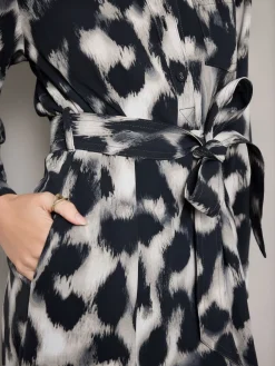 - Mini Long Sleeve Tie Waist Shirt Dress*Next