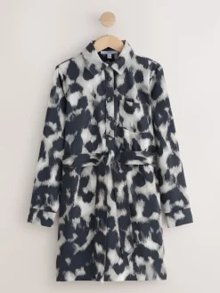 - Mini Long Sleeve Tie Waist Shirt Dress*Next