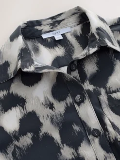 - Mini Long Sleeve Tie Waist Shirt Dress*Next