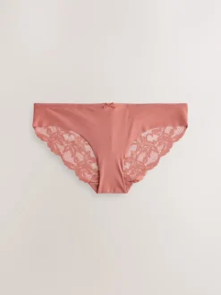 Grijs-groen - 5 Niet-aftekenende slips met kanten achterkant*Next Hot