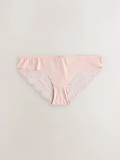 Grijs-groen - 5 Niet-aftekenende slips met kanten achterkant*Next Hot