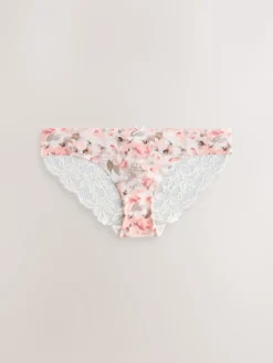 Grijs-groen - 5 Niet-aftekenende slips met kanten achterkant*Next Hot