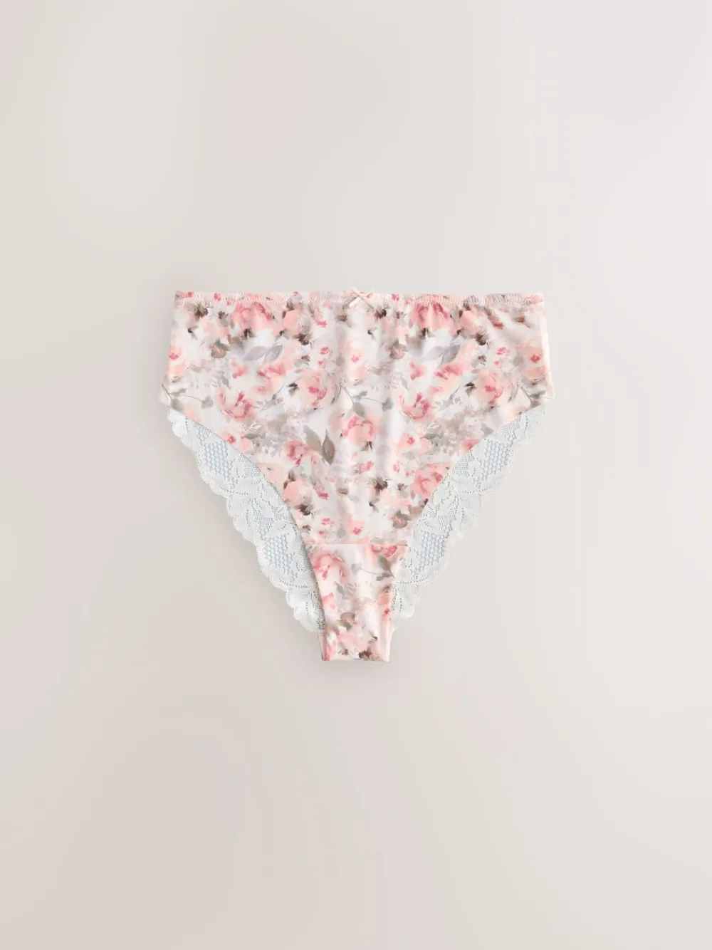 Grijs-groen - 5 Niet-aftekenende slips met kanten achterkant*Next New