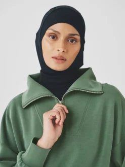 Grijs-groen - Active Modal sweatshirt met kwart-rits*Next