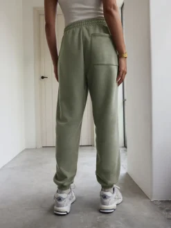 Grijs-groen - joggingbroek met boorden*self. Sale