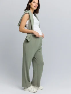 Grijs-groen - Zwangerschapsjoggingbroek met wijde pijpen*Next Outlet